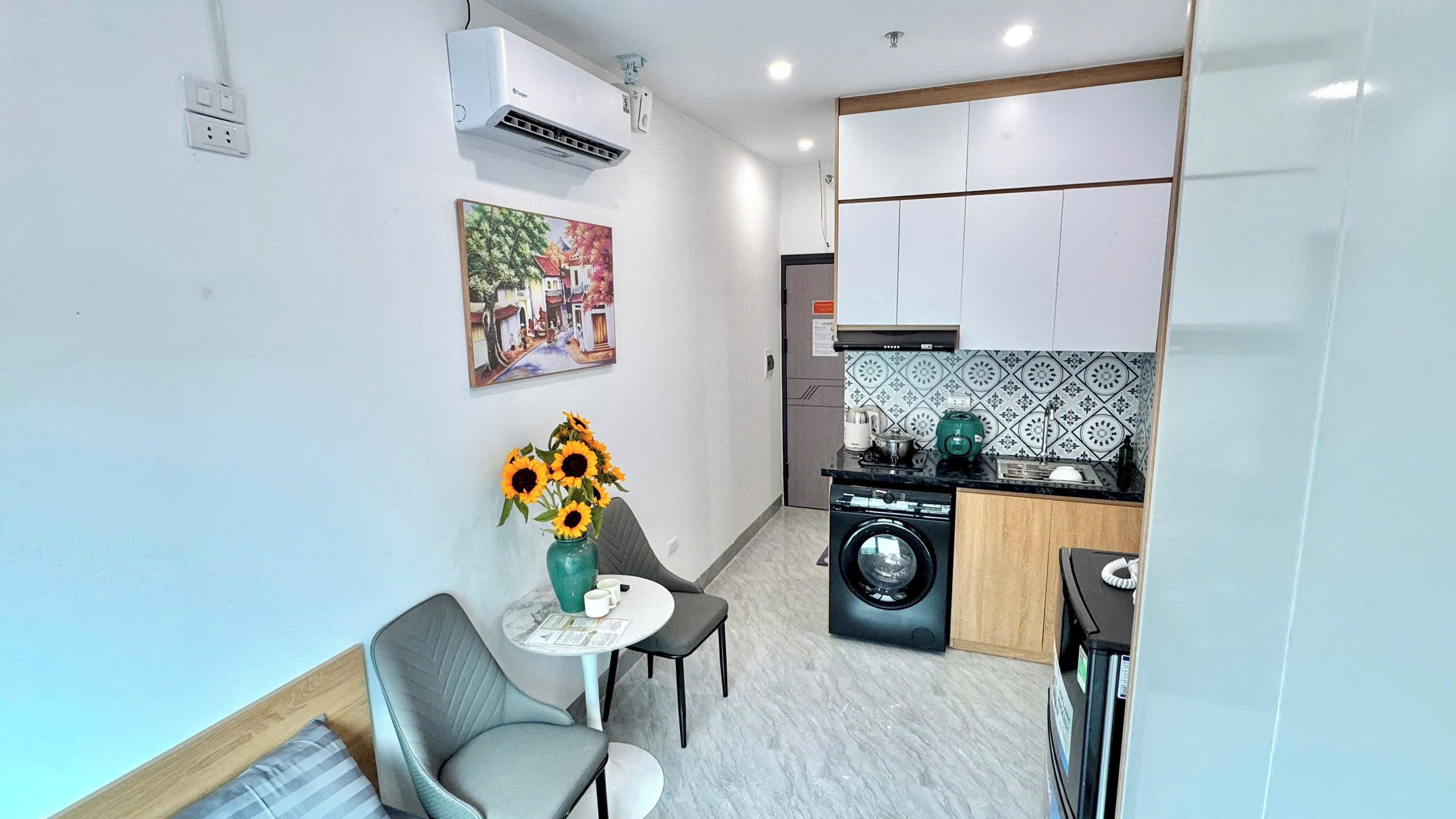 Studio, balkon | Een bureau, gratis wifi, beddengoed