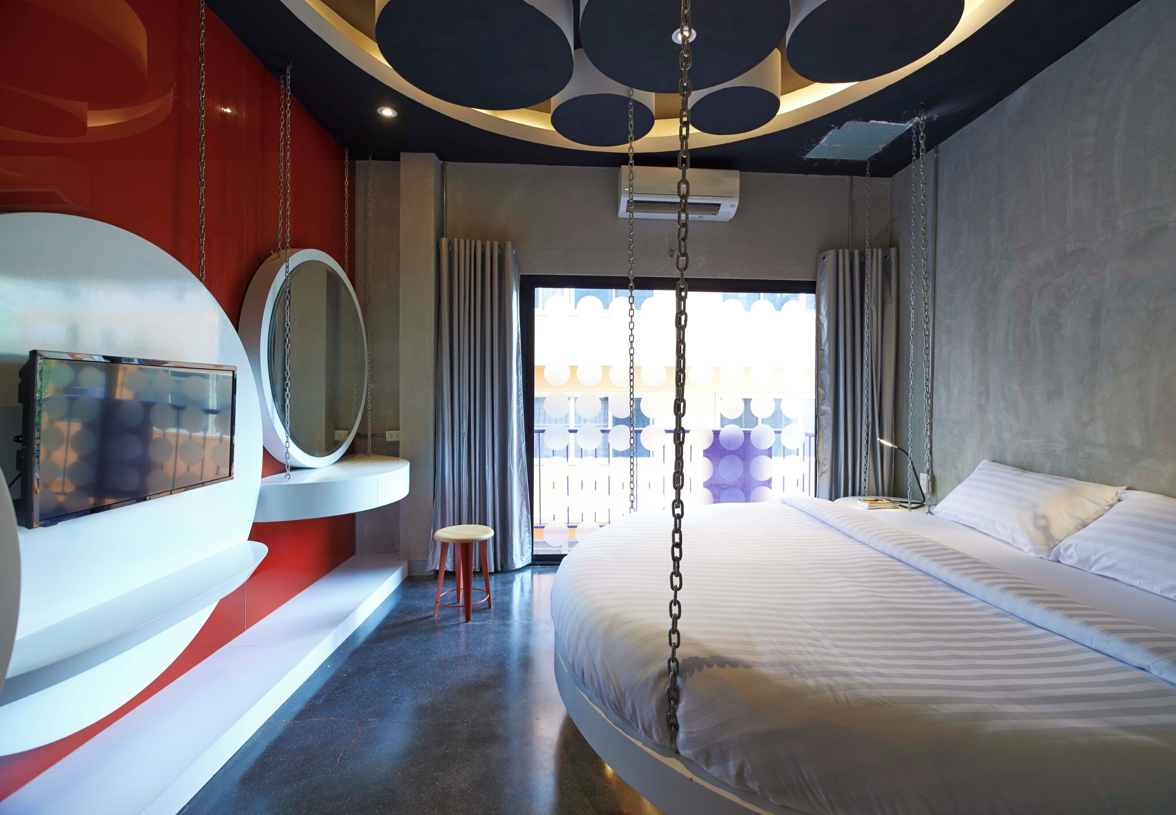 Kamar Double Desain, 1 Tempat Tidur Queen, Bebas Asap Rokok, kamar mandi pribadi | Wi-Fi gratis