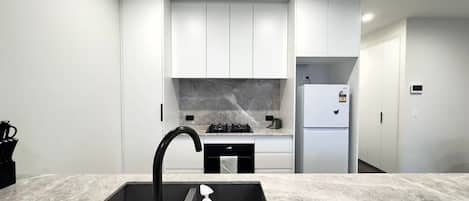 Microwave, oven, stovetop, toaster