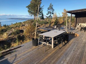 Ferienhaus, 3 Schlafzimmer, barrierefrei, Balkon | Speisen im Freien