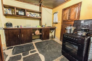 Family House, Balcony, Garden View | Private kitchen - The Darad House Diani (Diani Beach)