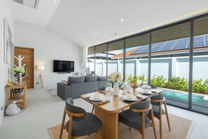 Dining - Seaside New 3BR Pool Villa 2 Min Walk to Bangtao Beach, Villa Belplaya Phuket (Tambon Choeng Thale)