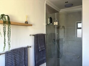 Shower, hair dryer - Self-catering Pool-side Guesthouse (Cape Town)