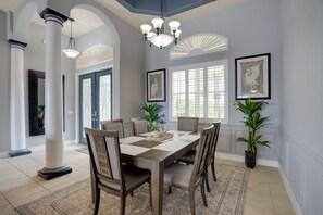 Dining - Cape Coral Lakefront Living! Home w/ Pool, Lanai (Cape Coral)