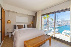 Luxury Villa, Sea View | Premium bedding, in-room safe, desk, laptop workspace