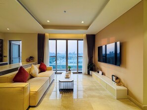Basic Apartment, Balcony, City View | Living area - The Horizon Premium Apartments (Ho Chi Minh City)
