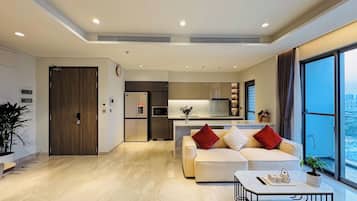 Basic-Apartment, Balkon, Stadtblick | Innenbereich