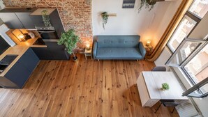 Living area - Two-bedroom apartment by the river (Antwerp)