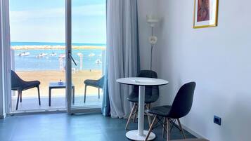 Superior Double Room, Sea View | Frette Italian sheets, premium bedding, memory foam beds