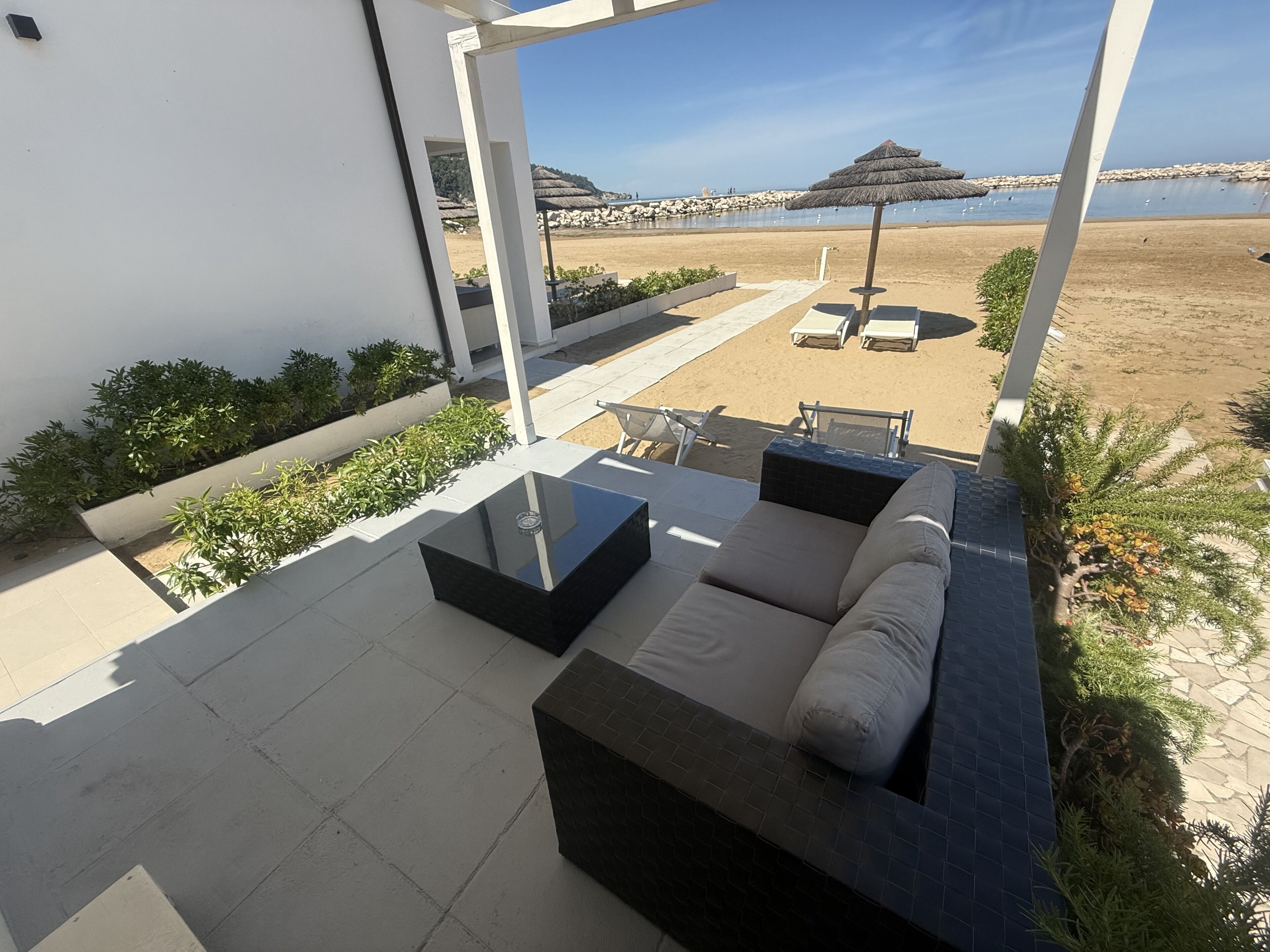 Junior Double Room, Sea View | Frette Italian sheets, premium bedding, memory foam beds