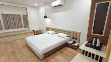 Superior Double Room | Premium bedding, memory-foam beds, desk, laptop workspace