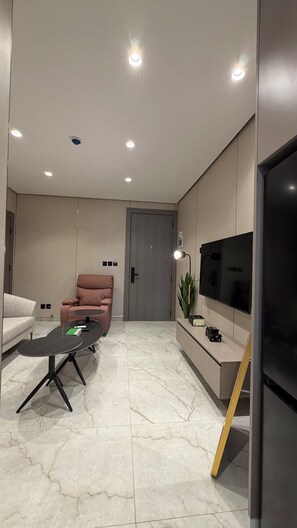 Apartment, 1 Bedroom, Accessible, Smoking | Living room - 201 Tara-jre Jabal Al Lweibdeh With Stunning View (Amman)