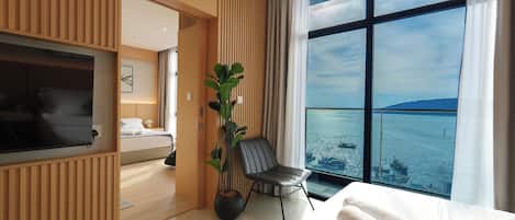 Premium Suite, 2 Bedrooms, Private Bathroom, Sea View | Desk, blackout curtains, iron/ironing board, free WiFi