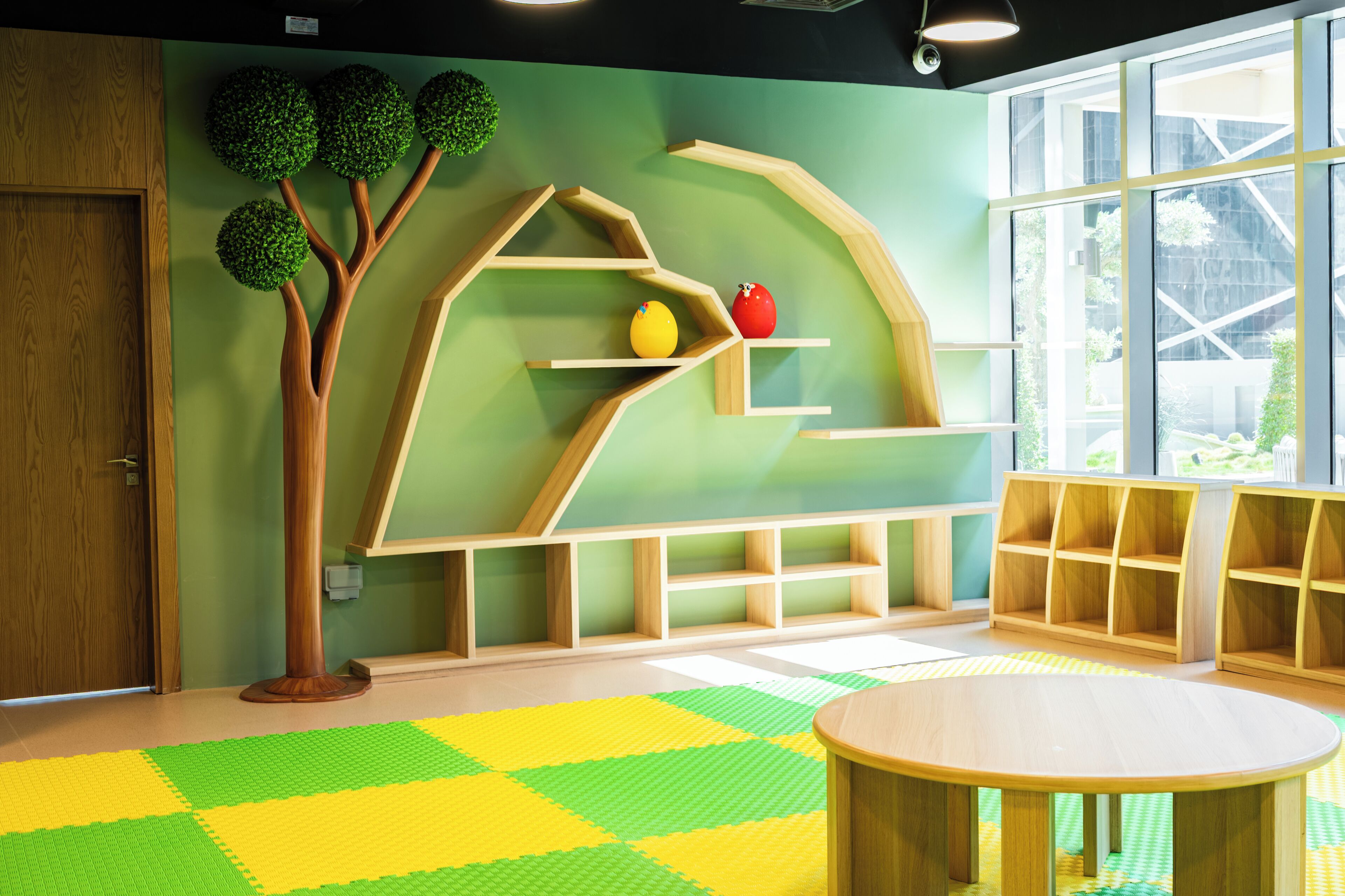 Área de juegos infantiles bajo techo