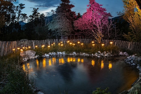 Property grounds. WOODMOOD log cabin with wellness