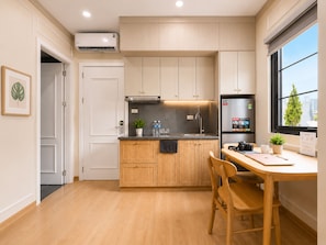 Deluxe-Apartment | Eigene Küche | Kühlschrank