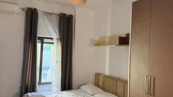Double Room, Balcony, City View | Desk, laptop workspace, free WiFi