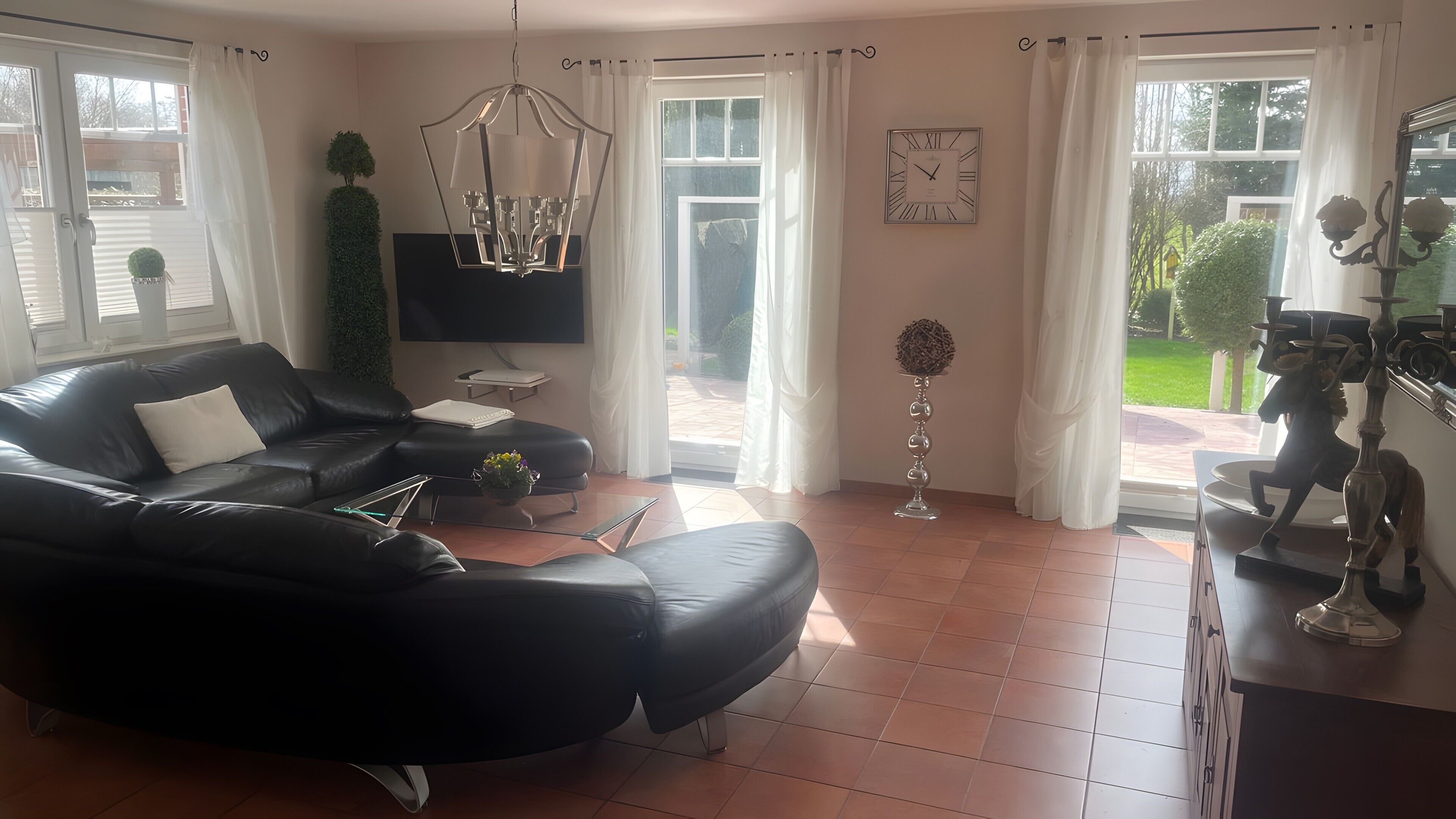 TV, DVD player, stereo
