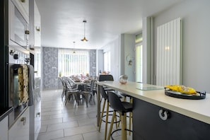 Dining - La Maison du Portier: Mountain View, Private Terrace with Fire Pit and Wi-Fi (Malmerspach)