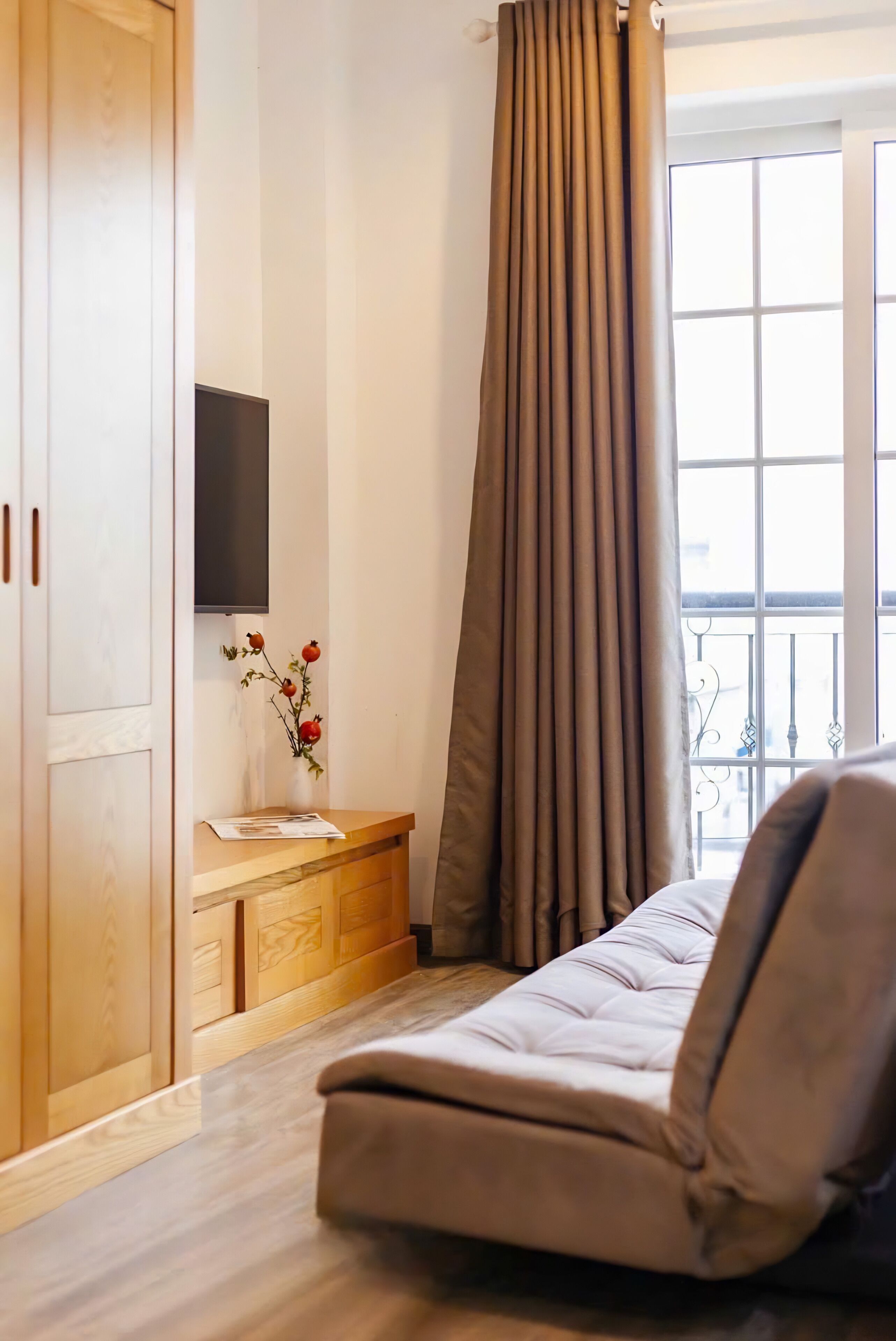 Departamento Premium, 1 habitación, vista a la ciudad | Sábanas de algodón egipcio y ropa de cama de alta calidad 