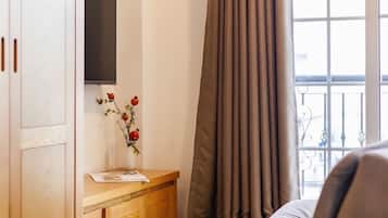 Departamento Premium, 1 habitación, vista a la ciudad | Sábanas de algodón egipcio y ropa de cama de alta calidad