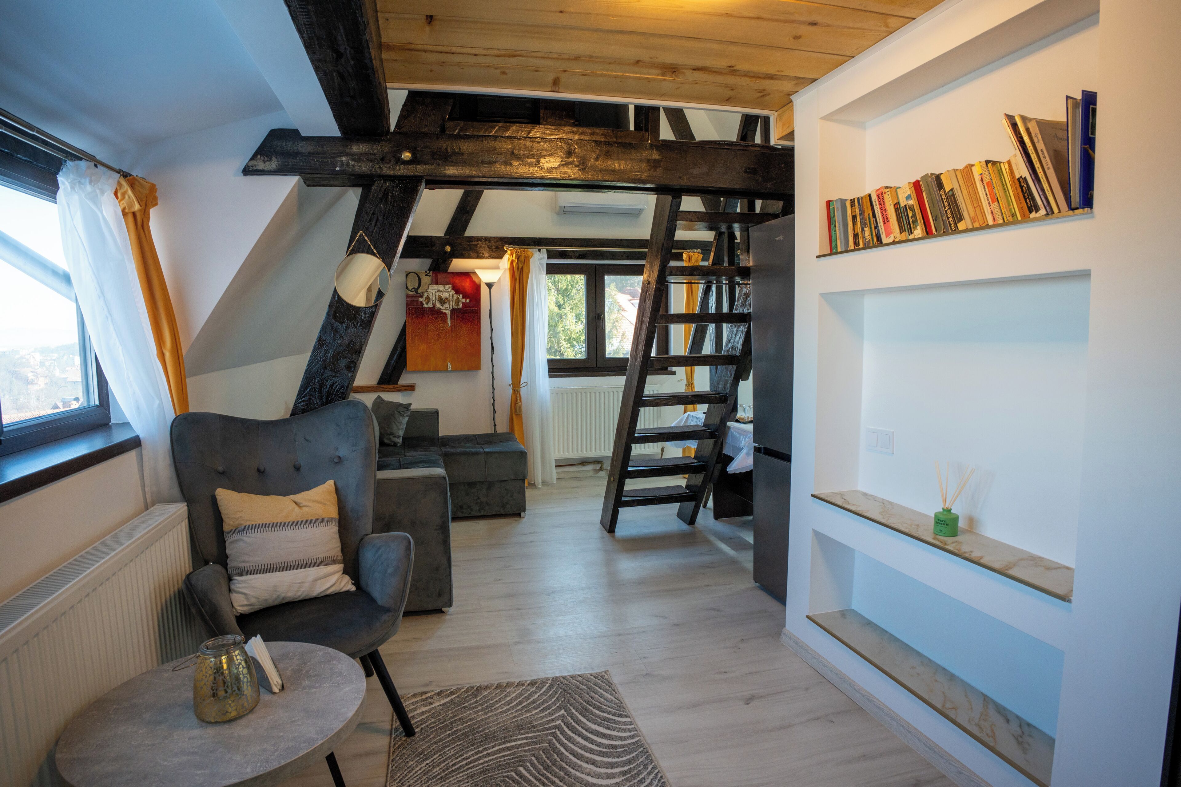 Appartement, vue sur la ville | Aire de séjour