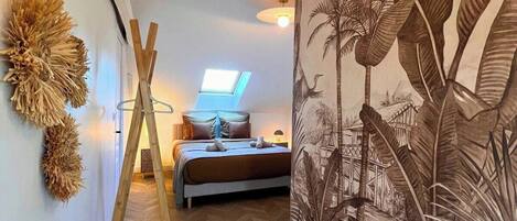 3 habitaciones, tabla de planchar con plancha, wifi y ropa de cama