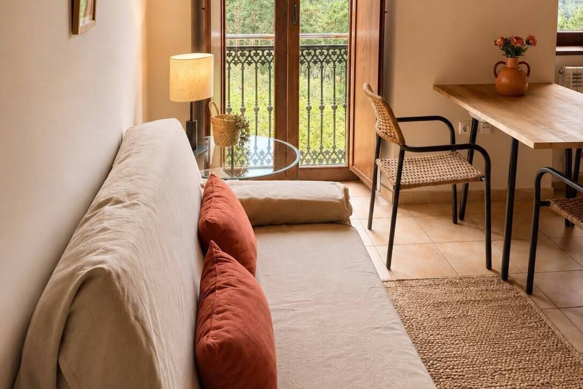 Deluxe Apartment, 1 Bedroom | Living area | TV