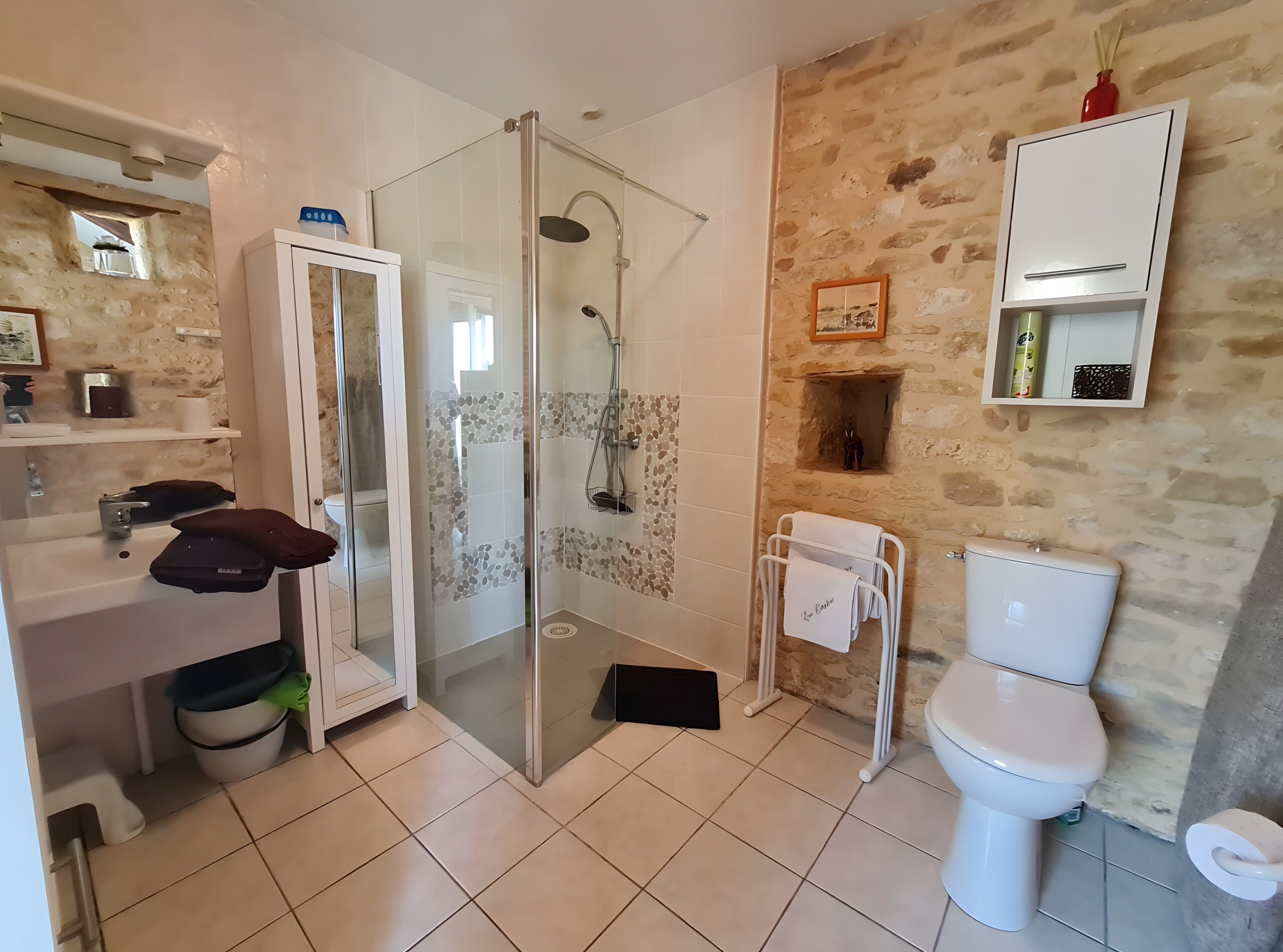 Dusche, Handtücher
