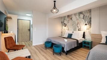 Decoración personalizada, muebles diferentes y wifi gratis