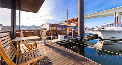 Floating Boat in Douro Oporto by SLEEBOAT