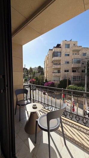 Apartment, 1 Bedroom, Accessible, Smoking | Balcony - 210 Tara-jre Jabal Al Lweibdeh With Stunning View (Amman)