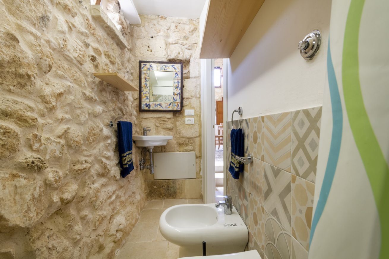 Dusche, Bidet, Handtücher