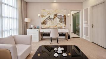 Luxe suite, uitzicht op stad | Interieur