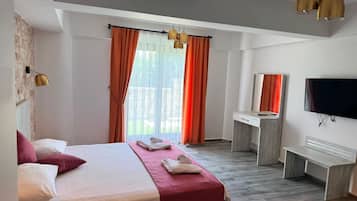 Family Quadruple Room, Pool View | Free WiFi