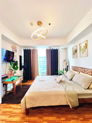 Internet, bed sheets - Cozy 1-bedroom condo in Paranaque near NAIA (Paranaque)