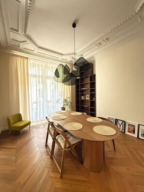 Dining - Eiffel Tower • Champ de Mars • 3BR Luxury Apartment (Paris)