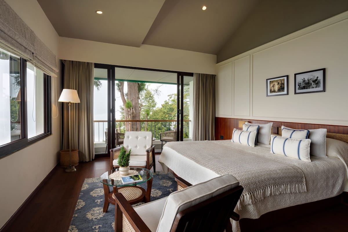 Valley View Room with Balcony | In-room safe, iron/ironing board (on request), WiFi (free), bed sheets