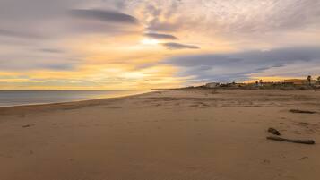Vlak bij het strand