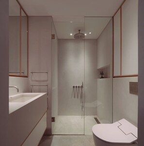 Shower - Notting Hill 2BR/2BA + Private Garden Retreat (London)