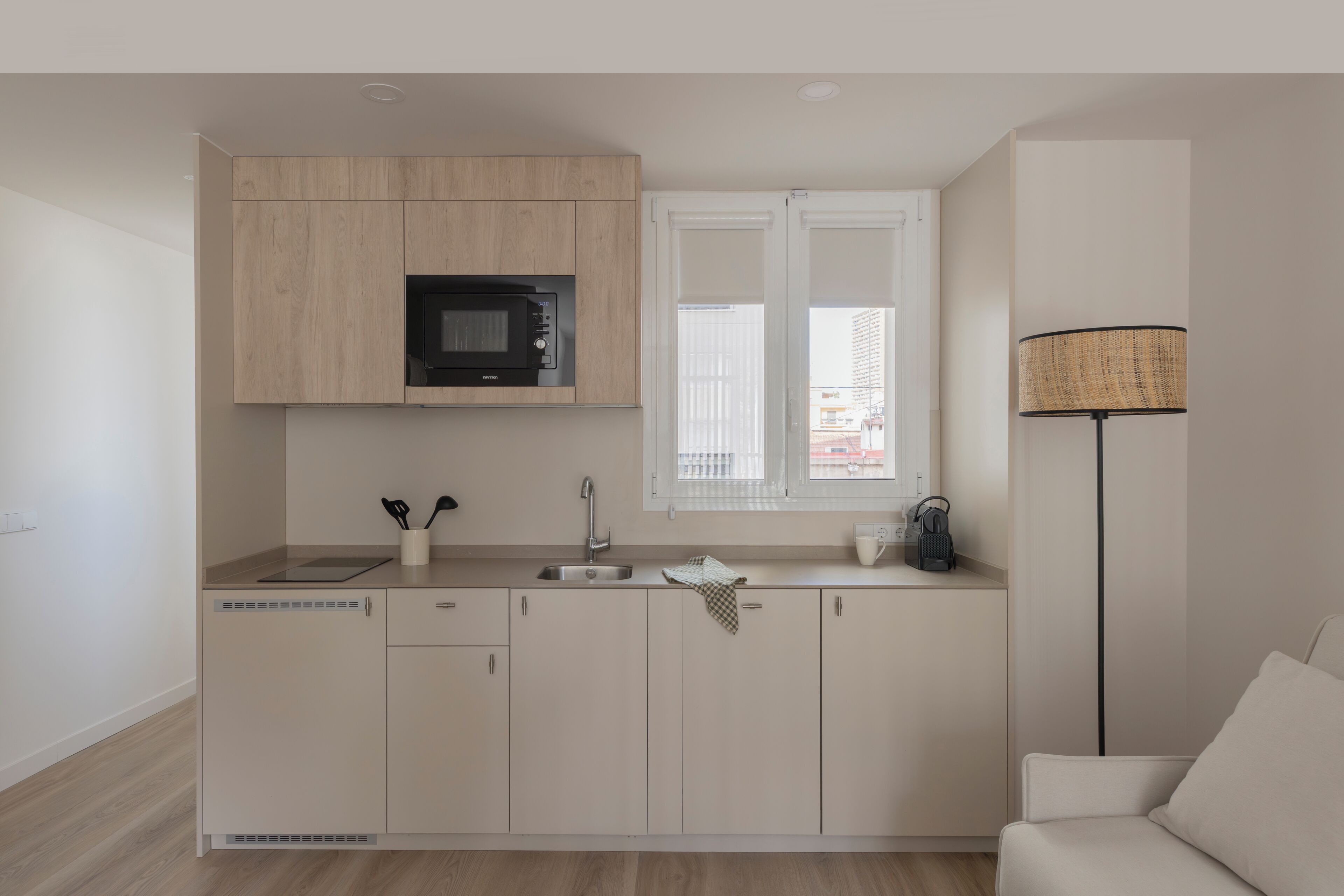 Family Studio | Private kitchen | Full-size fridge, microwave, stovetop, dishwasher