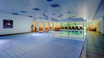 Indoor pool, a heated pool