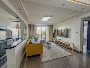 Living area - Welcoming 2-bedroom apartment with fitness room in Nairobi (Nairobi)