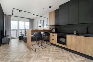 Interior - Modern Apartment with a Balcony | Parking | Workspace (Katowice)