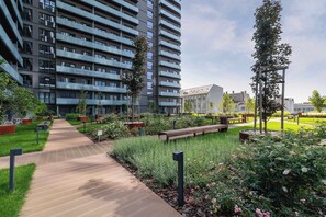 Property grounds - Modern Apartment with a Balcony | Parking | Workspace (Katowice)
