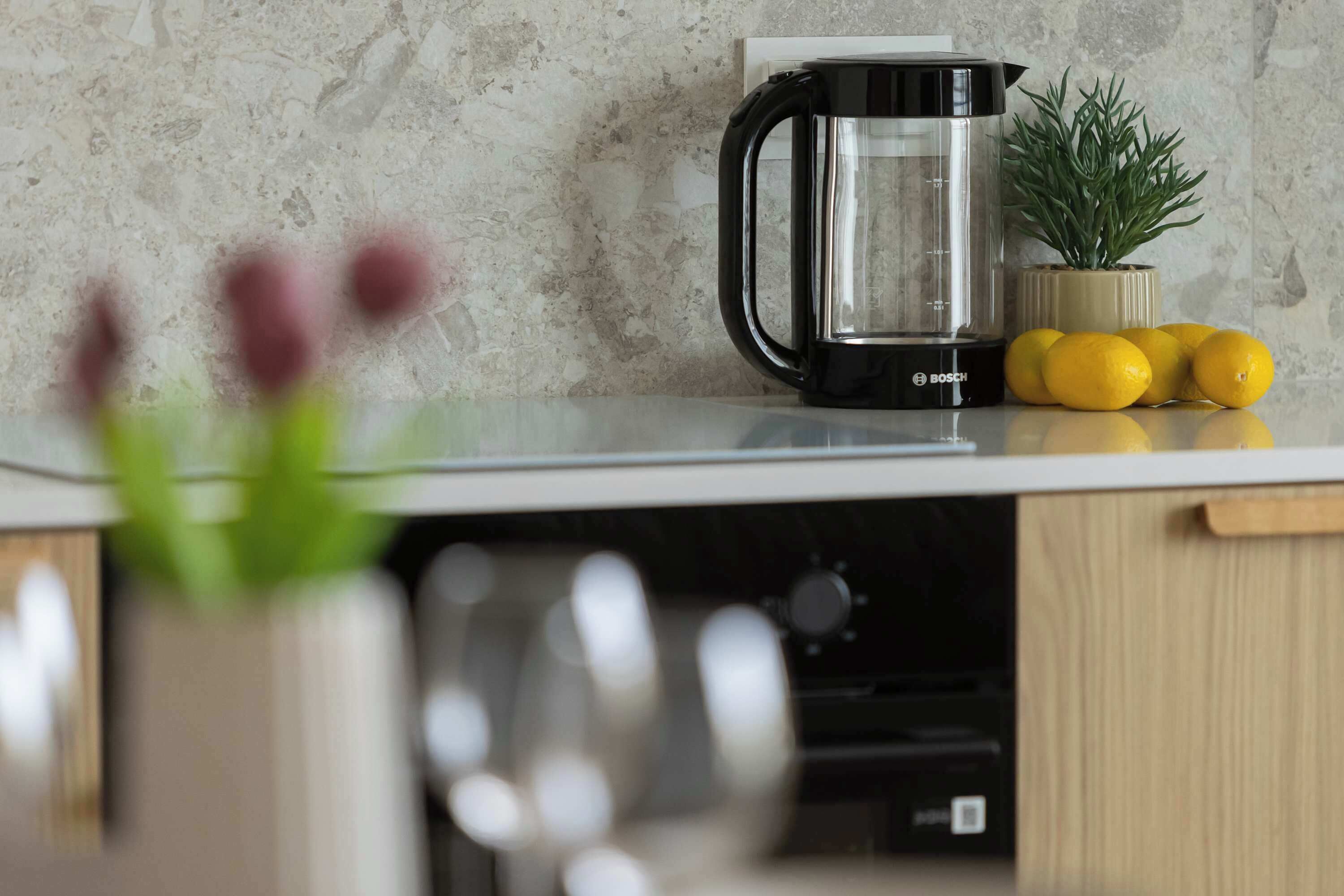 Fridge, oven, stovetop, dishwasher