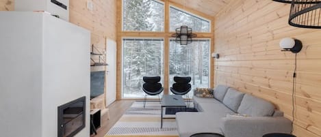 Superior Duplex, 2 Bedrooms, Sauna, Courtyard View | Living area