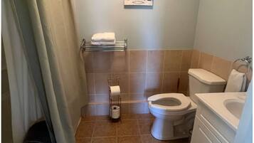 Hair dryer, towels