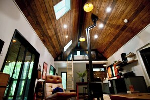 Interior - Camp Firefly, Secluded Cabin, Hot Tub, Forest View, Cozy Escape great for couples with kids! (Campton)