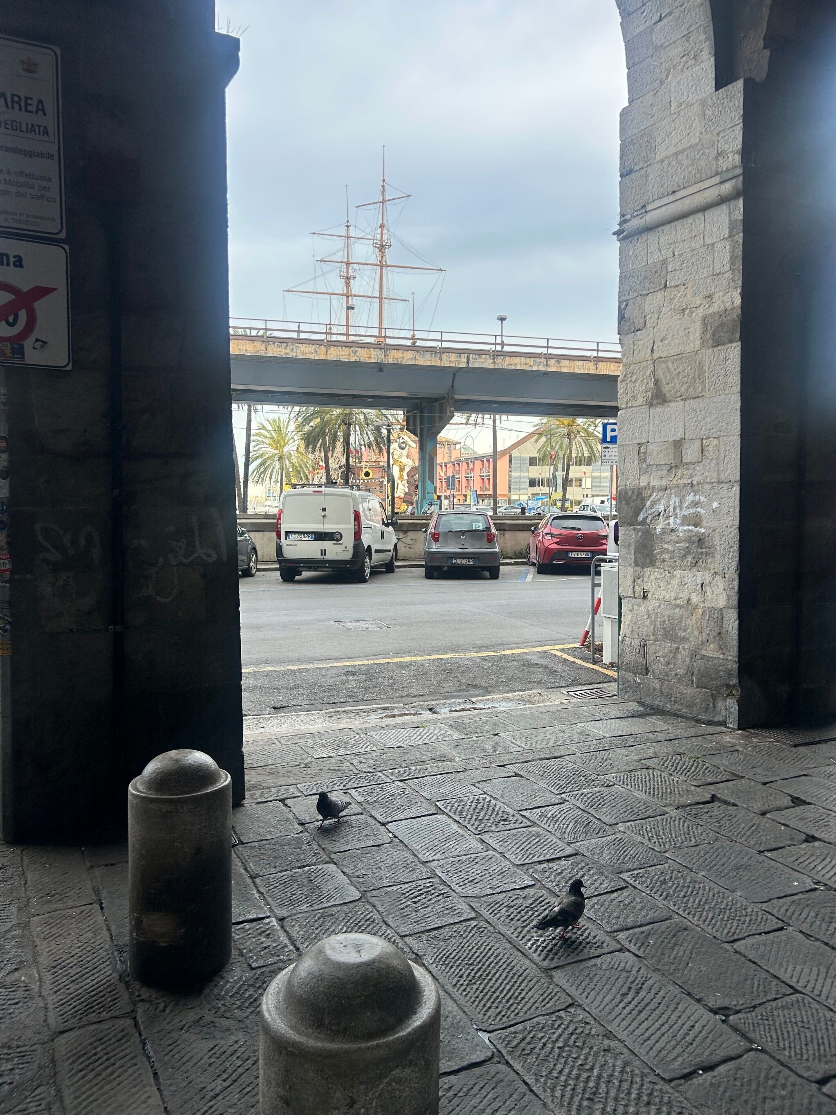 Blick von der Unterkunft